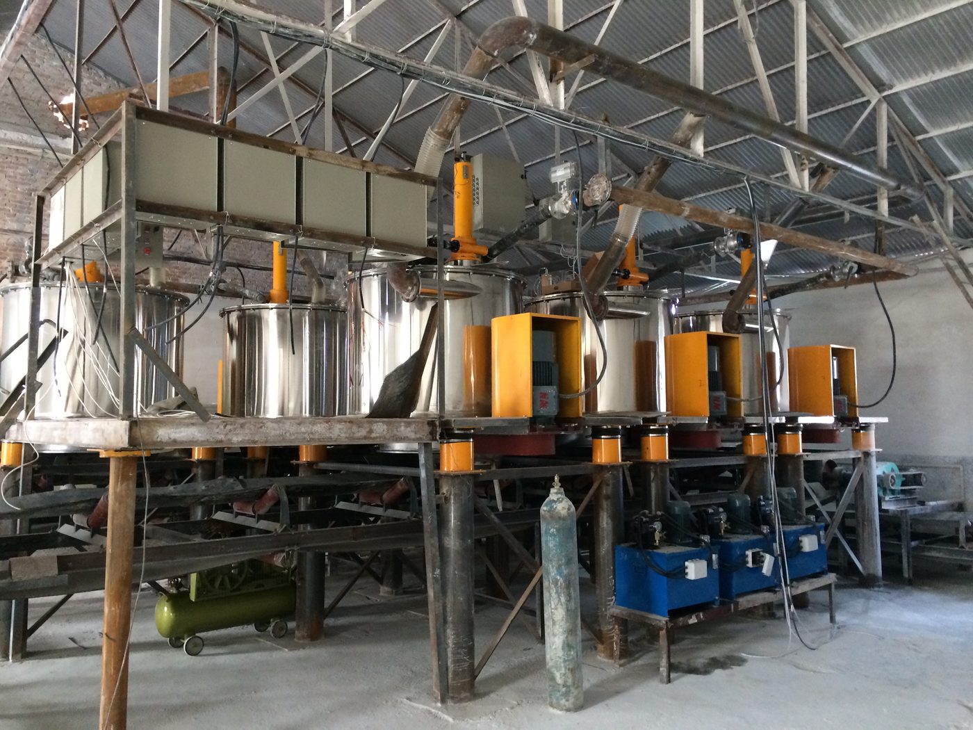 PGZ vertical automatic bottom discharge centrifuge